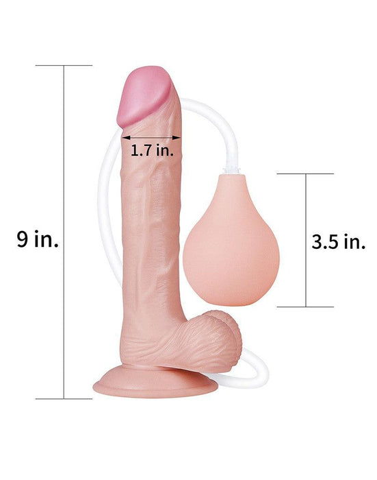 Lovetoy - Squirt Extreme Dildo 23 cm - Lichte Huidskleur-Erotiekvoordeel.nl