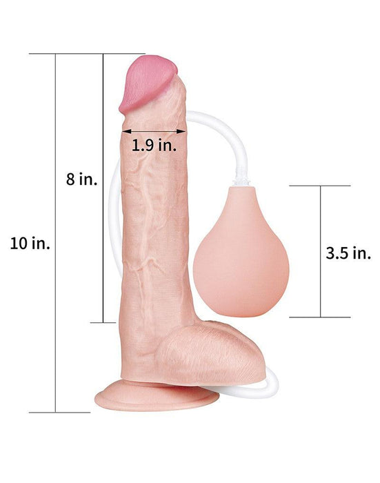 Lovetoy - Squirt Extreme Dildo 25 cm - Lichte Huidskleur-Erotiekvoordeel.nl