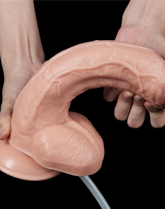 Lovetoy - Squirt Extreme Dildo 25 cm - Lichte Huidskleur-Erotiekvoordeel.nl