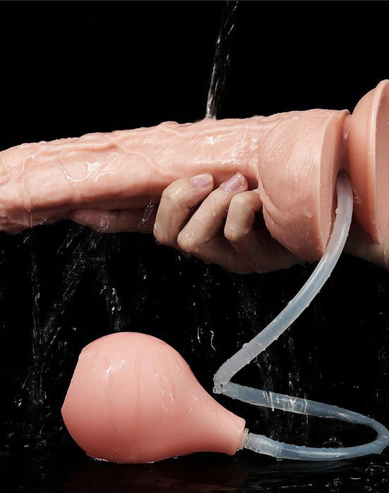 Lovetoy - Squirt Extreme Dildo 25 cm - Lichte Huidskleur-Erotiekvoordeel.nl