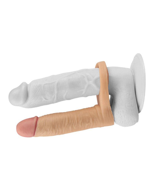 Lovetoy - Ultrasoft Double -Voorbinddildo Voor dubbele penetratie - 15 cm-Erotiekvoordeel.nl