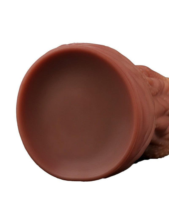 Lovetoy - XXL Extreme Dildo Alien Tongue 25 x 7.5 cm - Lichte/donkere Huidskleur-Erotiekvoordeel.nl