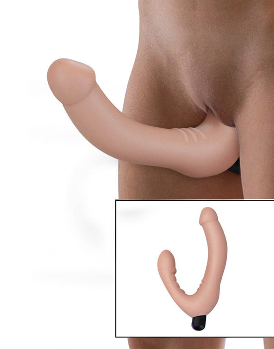 Lovetoy - iJoy Dubbele Vibrerende Dildo Met Afstandsbediening - Lichte Huidskleur-Erotiekvoordeel.nl