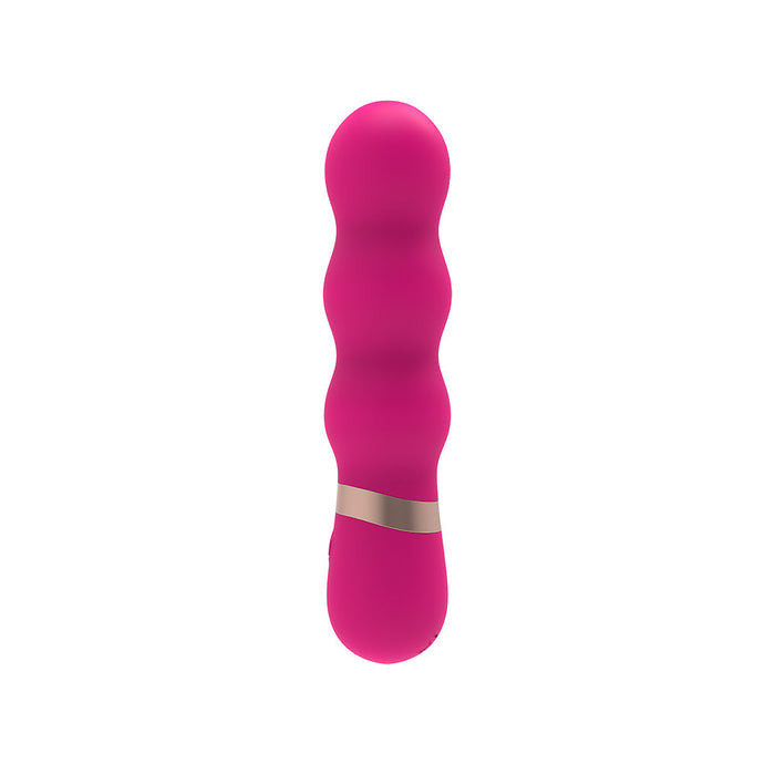 M- Mello - Ripple Vibe Siliconen Vibrator 4.7" - Roze-Erotiekvoordeel.nl