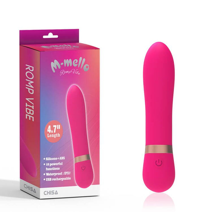 M-Mello - Romp Vibe - Siliconen Vibrator 4.7" - Roze-Erotiekvoordeel.nl