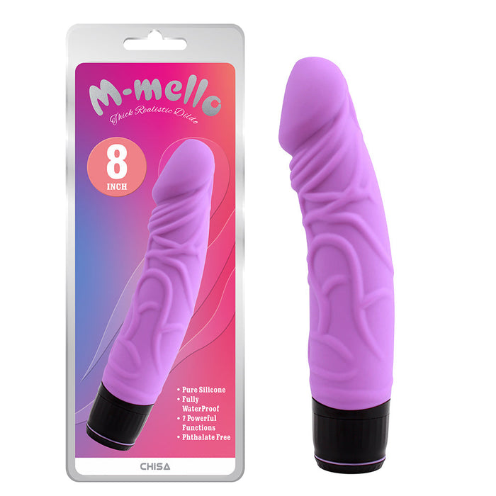 M- Mello - Siliconen P- Shape Vibrator 8.3" - Zwart-Erotiekvoordeel.nl