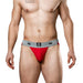 MM Original Jockstrap - Herenslip - Tailleband 5 cm - Rood/Grijs-Erotiekvoordeel.nl