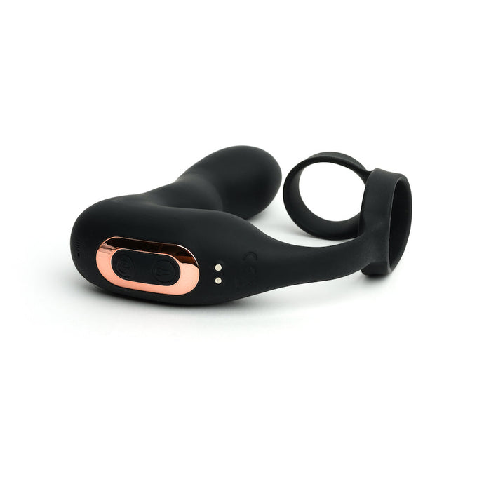 MOTOVibe by Sport Fucker - Magnum Lock - Opblaasbare Vibrerende Buttplug met Cockring - Ass Lock - Zwart-Erotiekvoordeel.nl