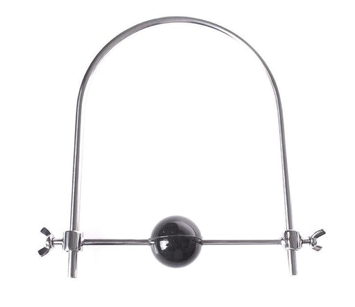 Kiotos Steel - Metalen mond klem Met schroeven En rubber bal - 40 mm-Erotiekvoordeel.nl