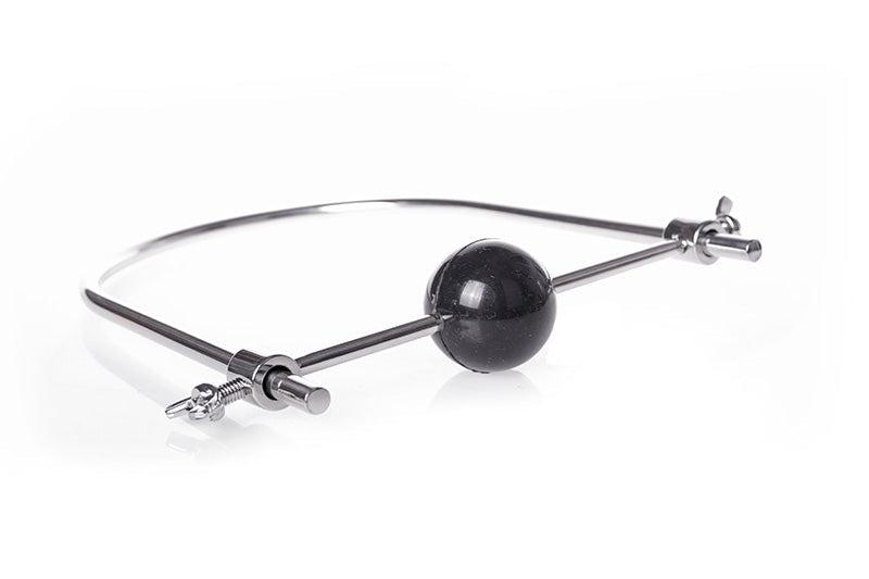 Kiotos Steel - Metalen mond klem Met schroeven En rubber bal - 40 mm-Erotiekvoordeel.nl