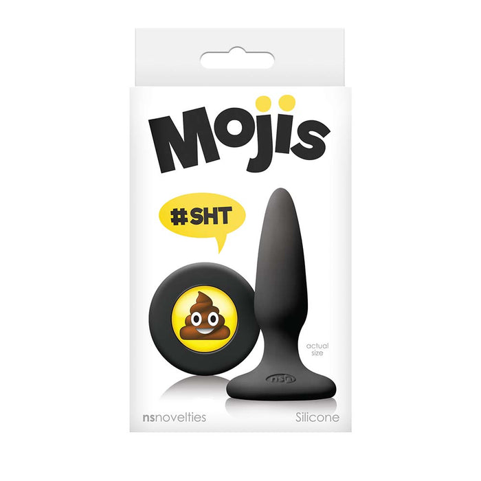 Moji's - SHT - Buttplug met Emoji - Small - Zwart-Erotiekvoordeel.nl