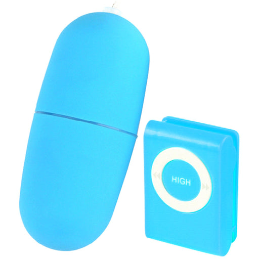 Music Player - Vibrerend Eitje met Afstandsbediening - Blauw-Erotiekvoordeel.nl