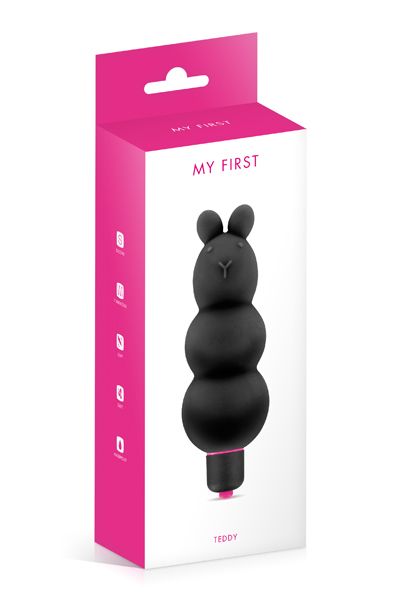 My First - Teddy - Vibrator - Zwart-Erotiekvoordeel.nl