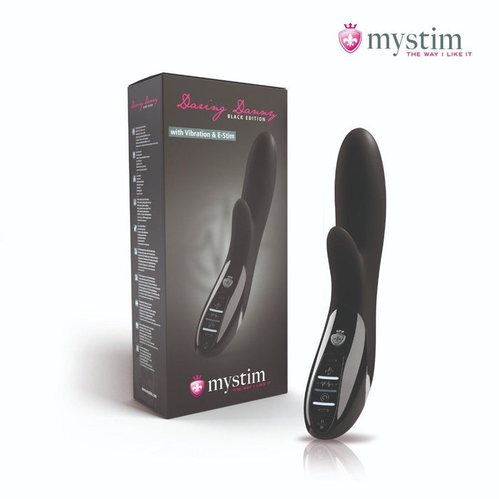 Mystim - Electrosex - Daring Danny - E-Stim Vibrator - Black Edition - Zwart-Erotiekvoordeel.nl