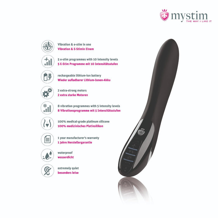 Mystim - Electrosex - Electric Eric - E-stim Vibrator - Zwart-Erotiekvoordeel.nl