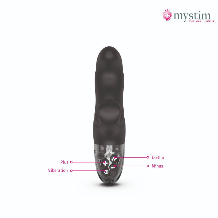 Mystim - Electrosex - Hop Hop Bob - E-stim Vibrator - Black-Erotiekvoordeel.nl