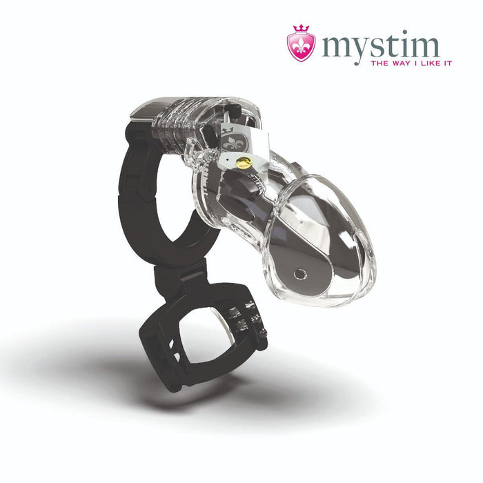 Mystim - Electrosex - Pubic Enemy No 3 Electro Cock Cage With Ball Squeezer-Erotiekvoordeel.nl