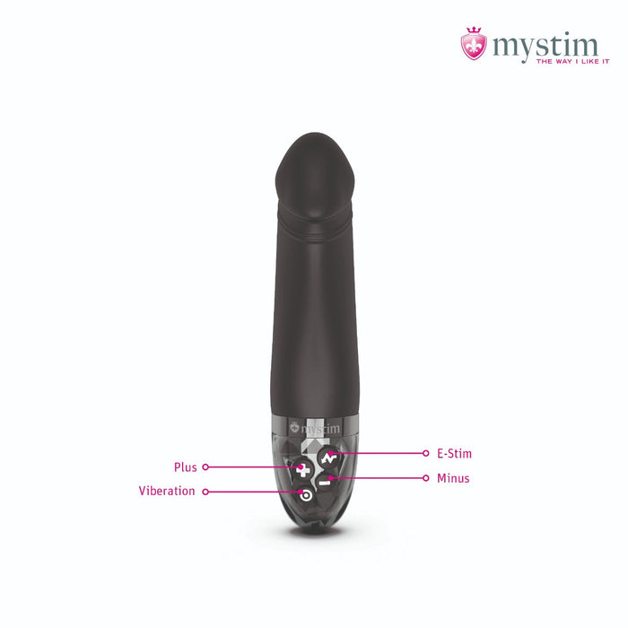 Mystim - Electrosex - Real Deal Neal - E-stim Vibrator - Black-Erotiekvoordeel.nl