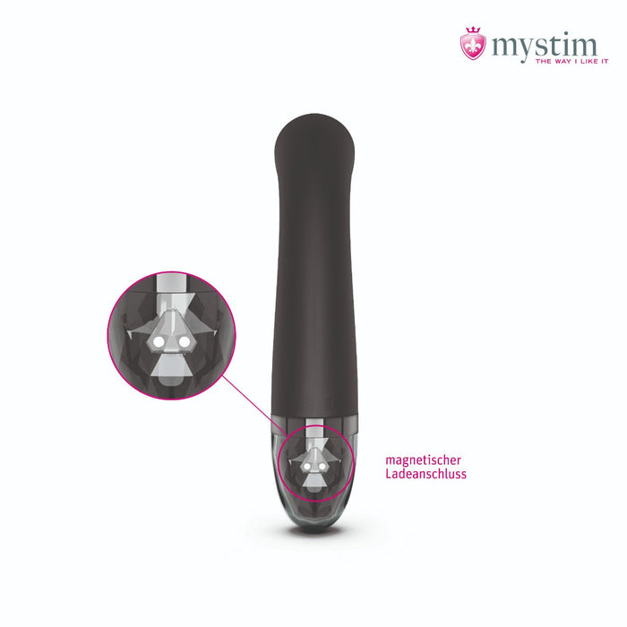 Mystim - Electrosex - Right On Ron - E-stim Vibrator - Black-Erotiekvoordeel.nl