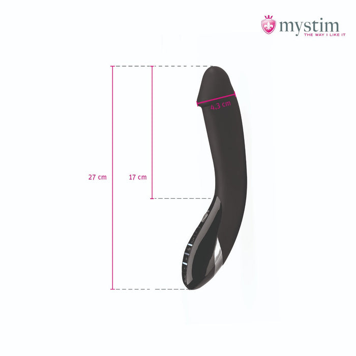 Mystim - Electrosex - Tickling Truman - E-stim Vibrator - Black-Erotiekvoordeel.nl