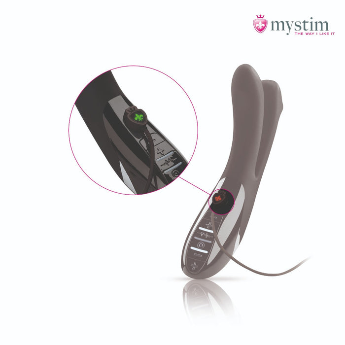 Mystim - Electrosex - Tingling Aparte - E-stim Vibrator - Black-Erotiekvoordeel.nl