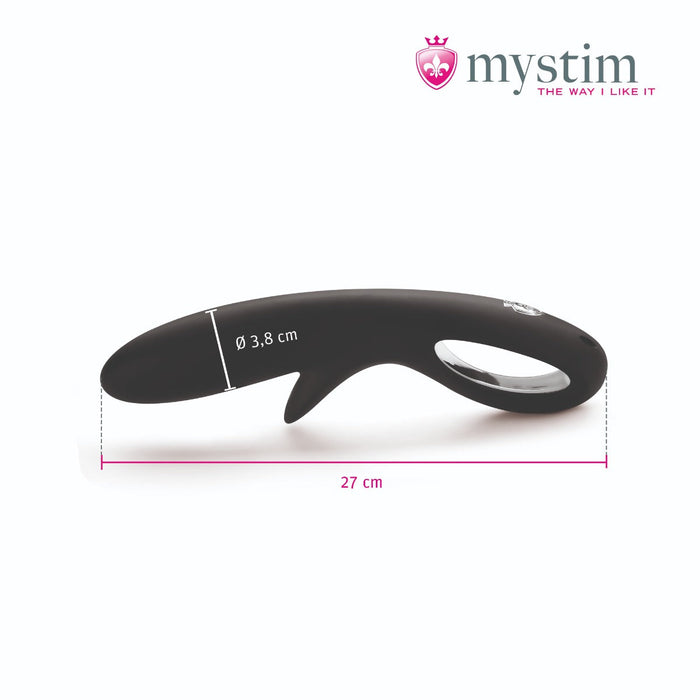 Mystim - Electrosex - Tingly Timmy - E-Stim Dildo - Black-Erotiekvoordeel.nl