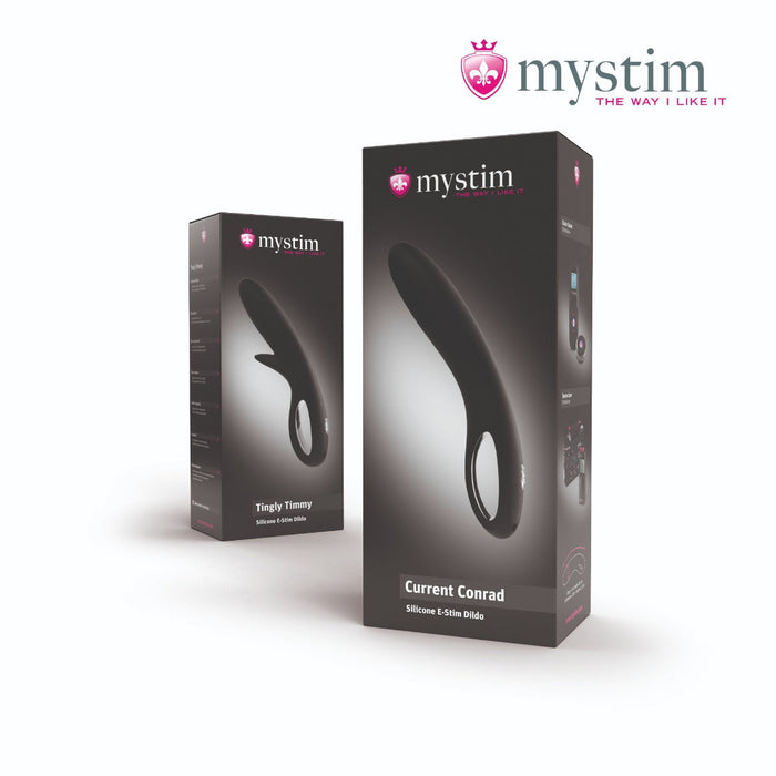 Mystim - Electrosex - Tingly Timmy - E-Stim Dildo - Black-Erotiekvoordeel.nl