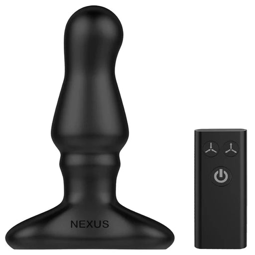 Nexus - Bolster - Vibrerende Opblaasbare Buttplug - Zwart-Erotiekvoordeel.nl