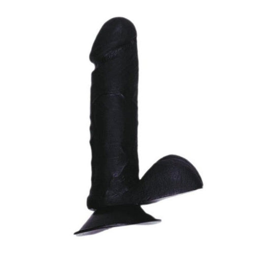 BP Toys - Dildo - Dildo Met Balzak - Zwart - 15 cm-Erotiekvoordeel.nl