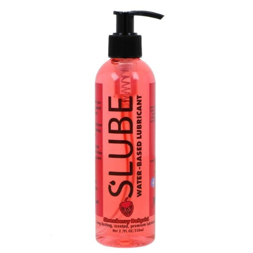 Slube - Strawberry Daquiri - Glijmiddel op Waterbasis - 250 ml-Erotiekvoordeel.nl