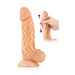 Real Body - Real Jo - Realistische Zuignap Dildo Met Bewegende Voorhuid - 18.5 cm - Lichte Huidskleur-Erotiekvoordeel.nl