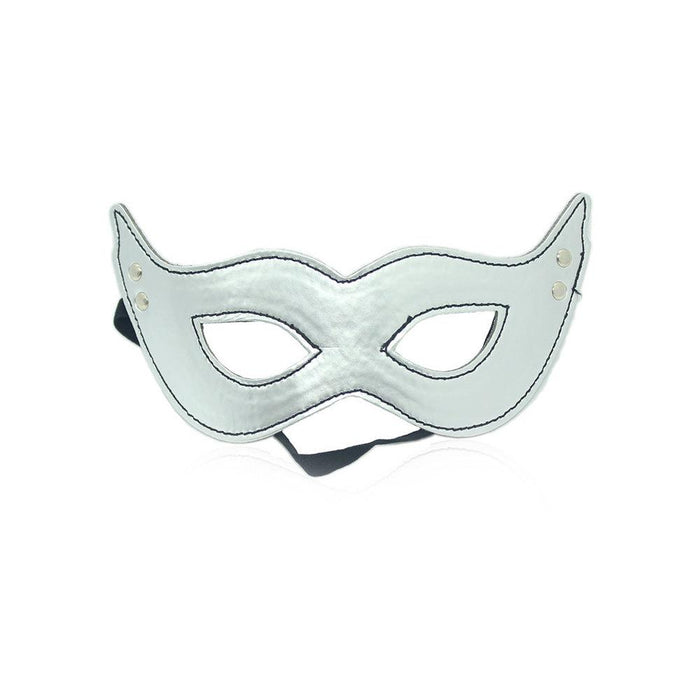 Cat Oogmasker - Zilver - Elastieken Band - PU-Leer-Erotiekvoordeel.nl