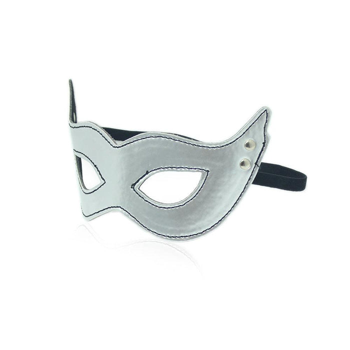 Cat Oogmasker - Zilver - Elastieken Band - PU-Leer-Erotiekvoordeel.nl