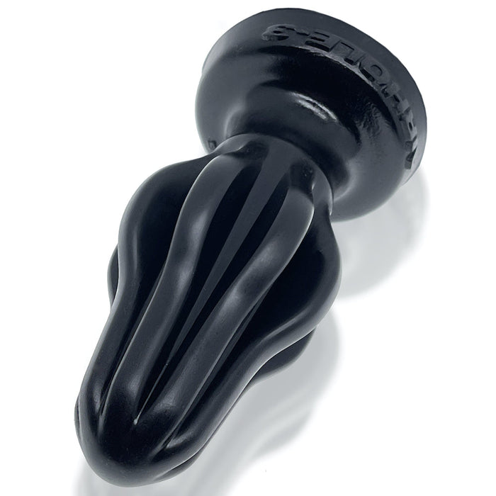 Oxballs - Airhole Medium Buttplug met Vinnen - Zwart-Erotiekvoordeel.nl