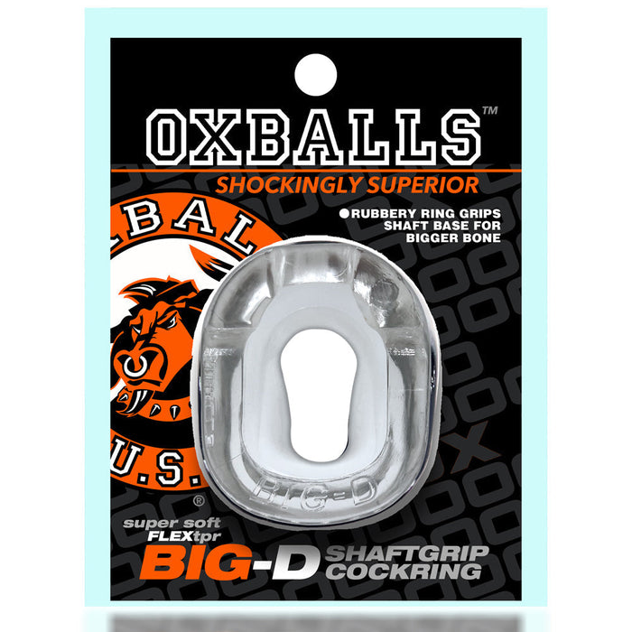 Oxballs - Big-D Shaft Grip Cockring - Transparant-Erotiekvoordeel.nl