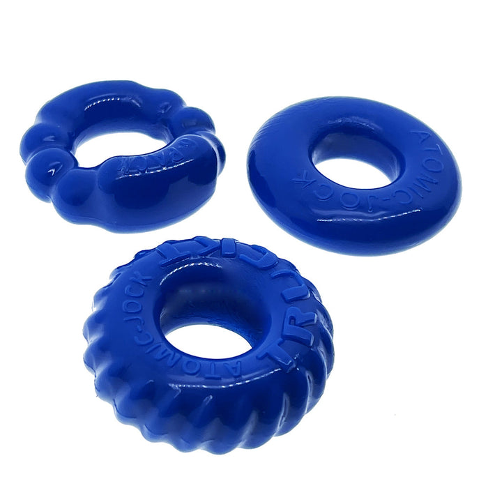 Oxballs - Bonemaker Cockring Set - 3 stuks - Blauw-Erotiekvoordeel.nl