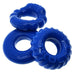 Oxballs - Bonemaker Cockring Set - 3 stuks - Blauw-Erotiekvoordeel.nl