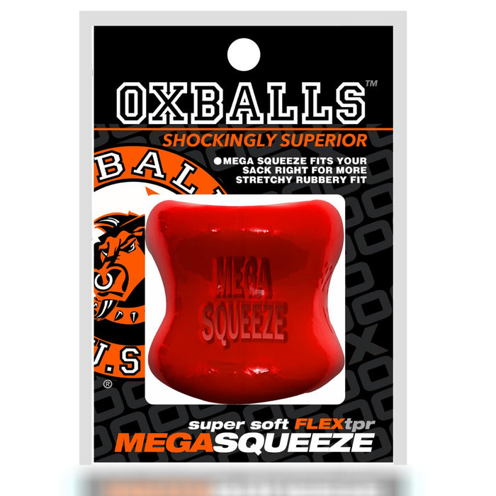 Oxballs - Mega Squeeze - Rekbare Ballstretcher - TPR - Rood-Erotiekvoordeel.nl