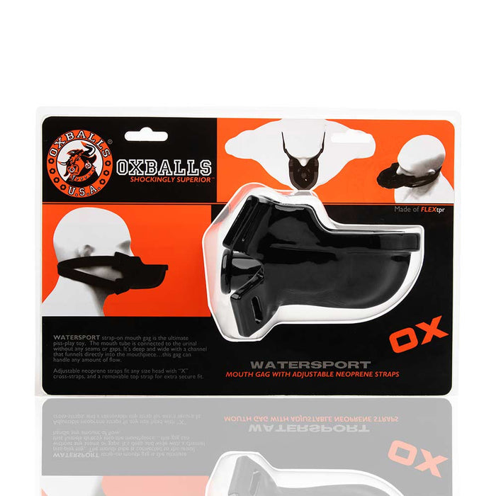 Oxballs - Watersport Strap-On Gag - Zwart-Erotiekvoordeel.nl