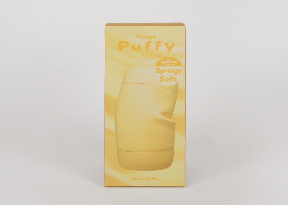 Tenga - Puffy Masturbator - Custard Yellow-Erotiekvoordeel.nl