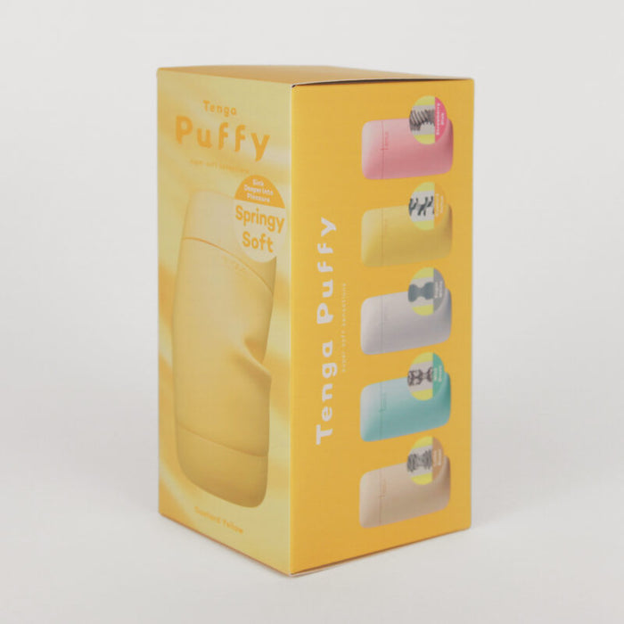 Tenga - Puffy Masturbator - Custard Yellow-Erotiekvoordeel.nl