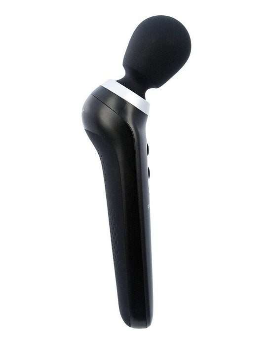 PalmPower Extreme Wand Vibrator - ergonomisch gevormd En extreem krachtig - Zwart-Erotiekvoordeel.nl