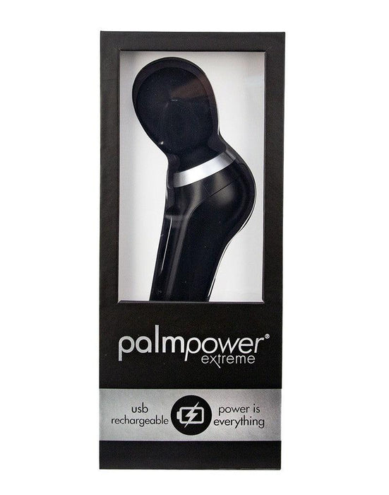 PalmPower Extreme Wand Vibrator - ergonomisch gevormd En extreem krachtig - Zwart-Erotiekvoordeel.nl