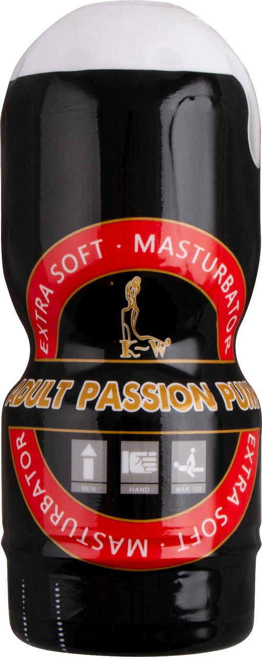 Passion Cup Masturbator Vagina - Zwart/Rood-Erotiekvoordeel.nl