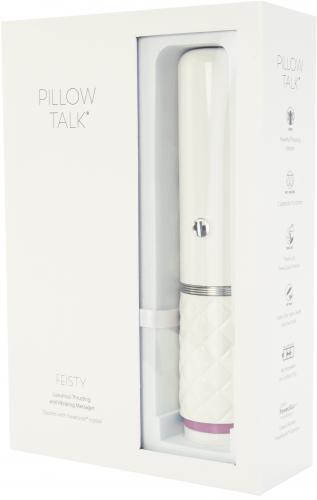 Pillow Talk - Feisty - Stotende Vibrator Met Handsfree Houder - Roze-Erotiekvoordeel.nl