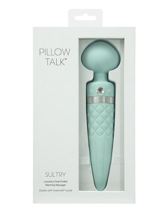 Pillow Talk Sultry Roterende Wand En G-spot Vibrator Met verwarmingsfunctie - Lichtblauw-Erotiekvoordeel.nl