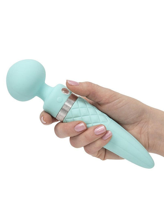 Pillow Talk Sultry Roterende Wand En G-spot Vibrator Met verwarmingsFunctie - Lichtblauw-Erotiekvoordeel.nl