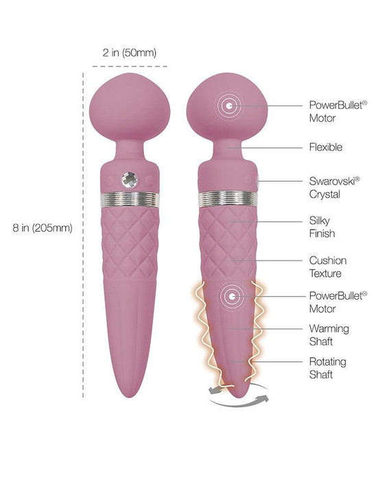 Pillow Talk Sultry Roterende Wand En G-spot Vibrator Met verwarmingsFunctie - Roze-Erotiekvoordeel.nl