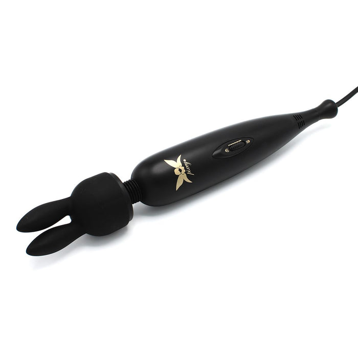 Pixey Turbo - Wand Vibrator - Massager - Black Edition - Met Twee Opzetstukken-Erotiekvoordeel.nl