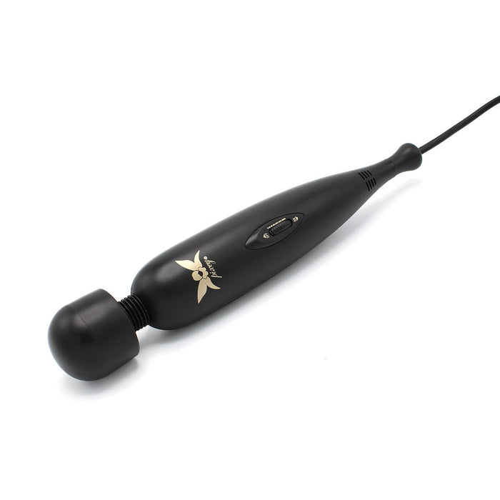 Pixey Turbo - Wand Vibrator - Massager - Black Edition - Met Twee Opzetstukken-Erotiekvoordeel.nl